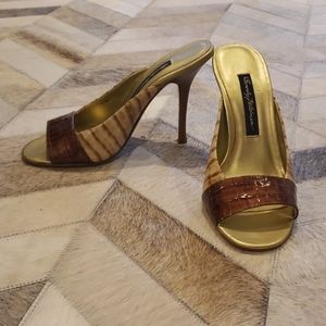 Beverly Feldman slip on heels